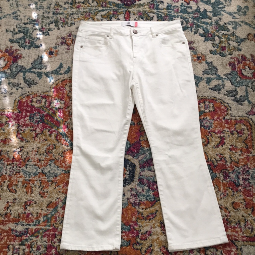Cabi Kick It Crop White Size 10 Style 5172